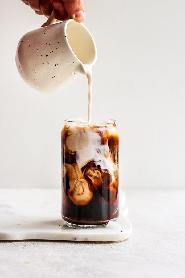 Make cold coffee with a tea strainer