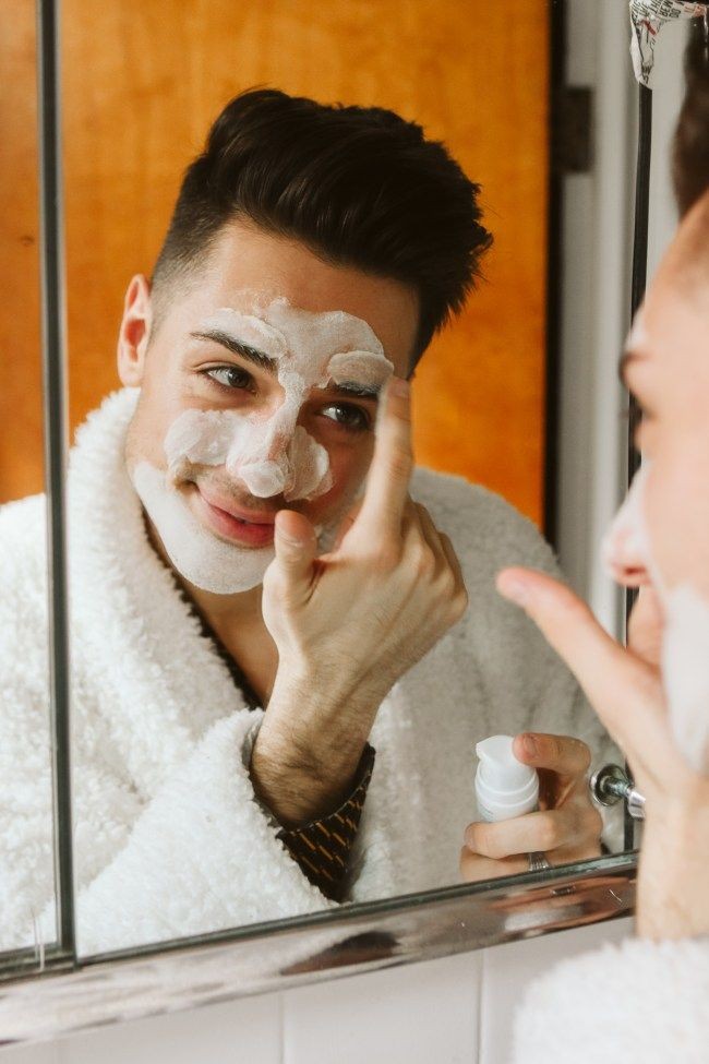 men's skin pores