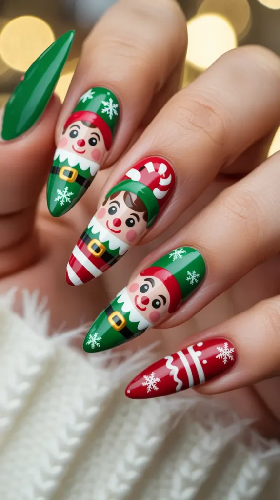 Christmas Nail Inspo 2025: 21 Festive & Aesthetic Manicure Ideas to Try Now 16 Champagne Sparkle Glow