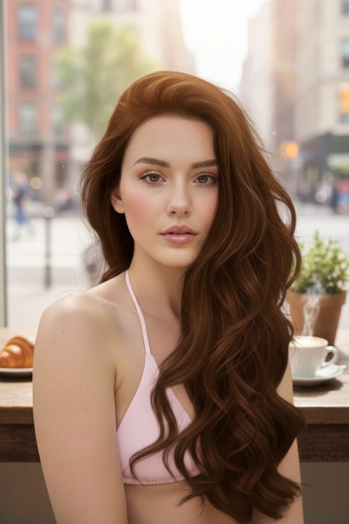 Chocolate Brunette Hollywood Waves