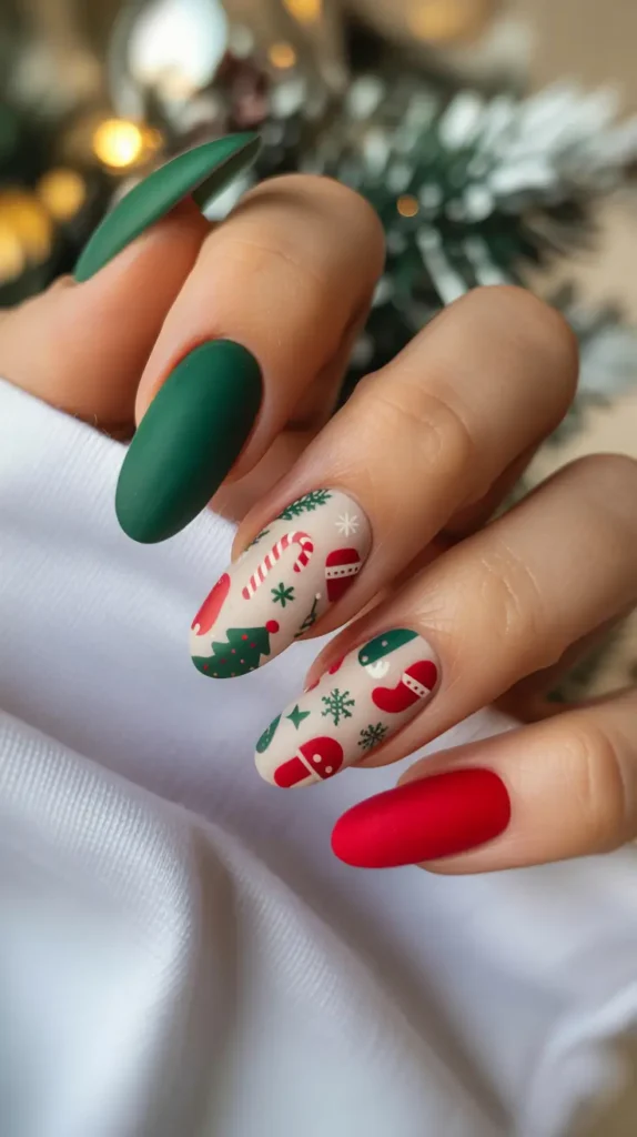 Christmas Nail Inspo 2025: 21 Festive & Aesthetic Manicure Ideas to Try Now 18 Delicate Snowflake Lace