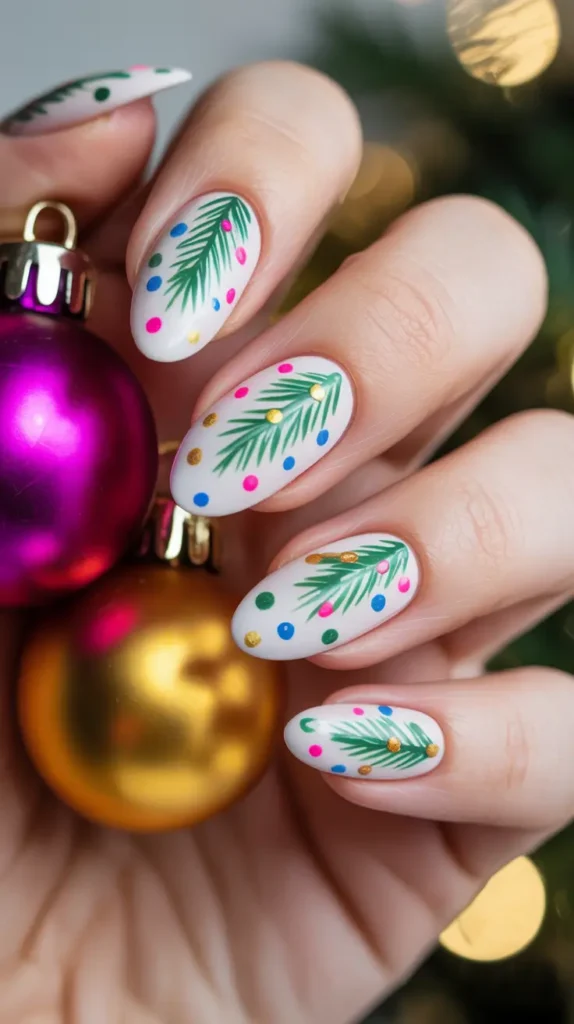 Christmas Nail Inspo 2025: 21 Festive & Aesthetic Manicure Ideas to Try Now 3 Elegant Evergreen Confetti