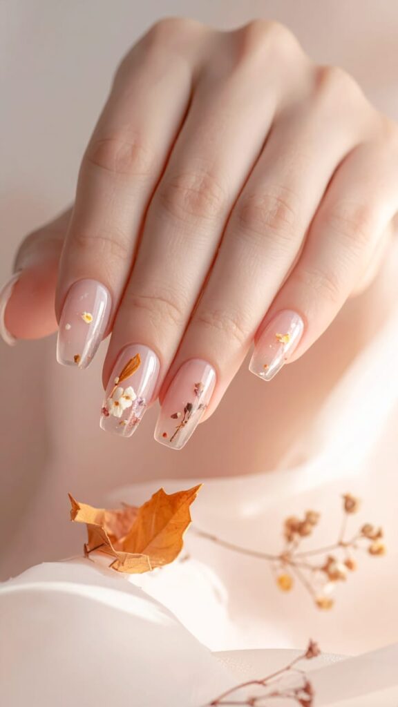 Flower Nails for Natural Glam