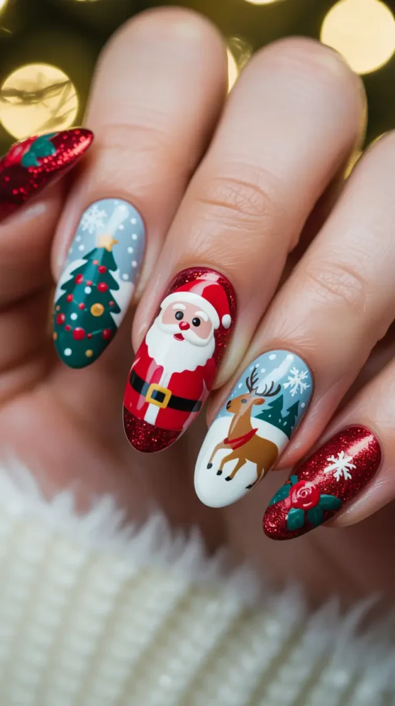 Christmas Nail Inspo 2025: 21 Festive & Aesthetic Manicure Ideas to Try Now 15 Frostbite Gradient