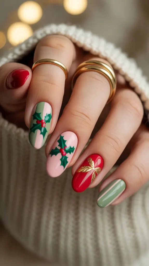 Christmas Nail Inspo 2025: 21 Festive & Aesthetic Manicure Ideas to Try Now 7 Sweet Treats & Festive Joy